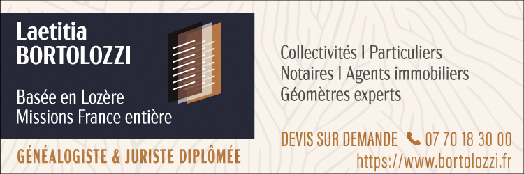 Signature Laetitia Bortolozzi - Généalogiste